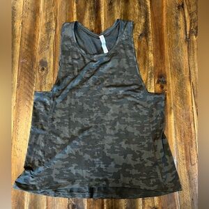 Lululemon Run For Days Tank in a Heritage Camo